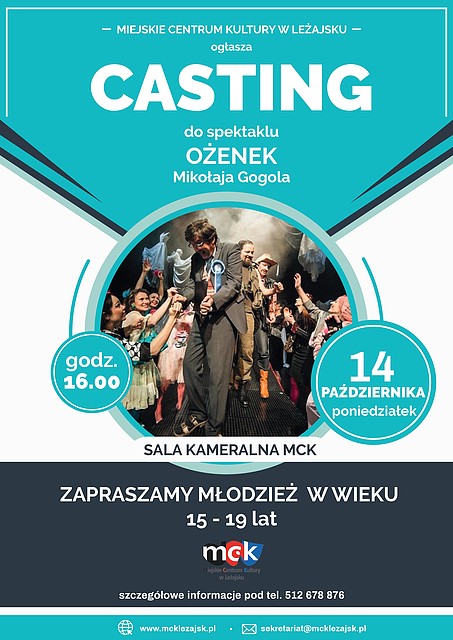 Casting do spektaklu „Ożenek” Mikołaja Gogola