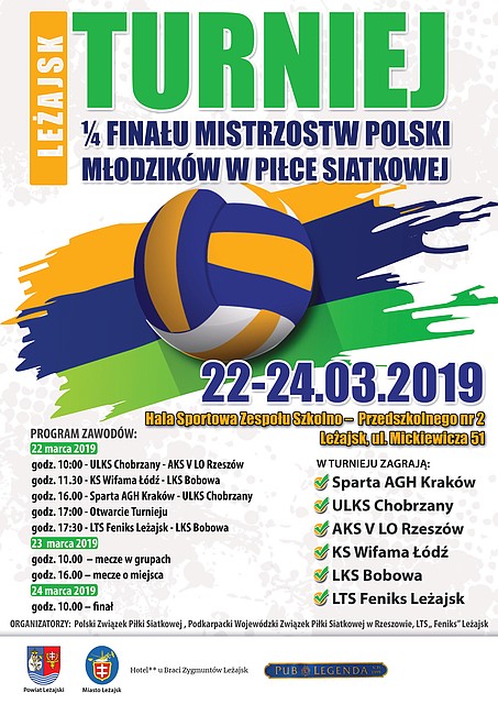Turniej 1/4 Finału Mistrzostw Polski Młodzików w Piłce Siatkowej