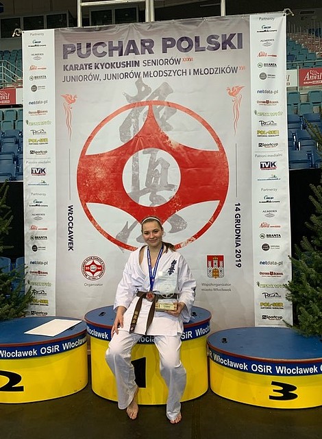 Anna Szczuka srebrną medalistką Pucharu Polski Karate Kyokushin