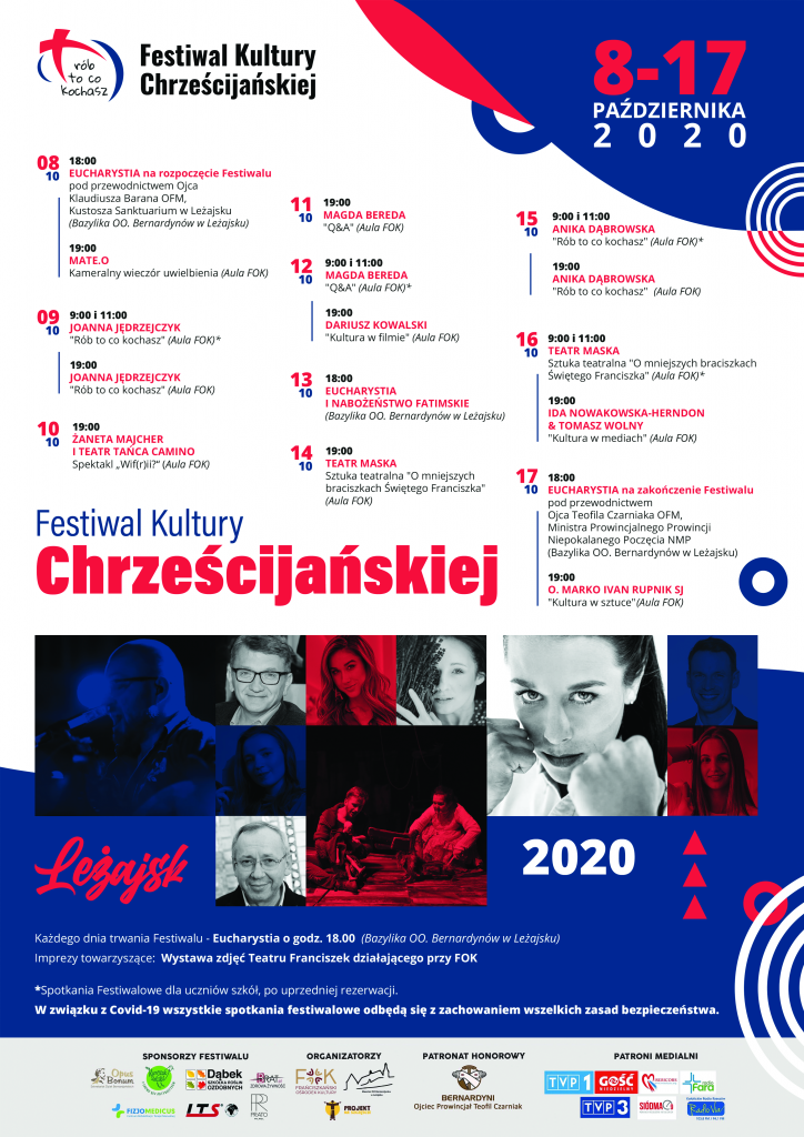 Plakat promujący Festiwal Kultury Chrześcijańskiej