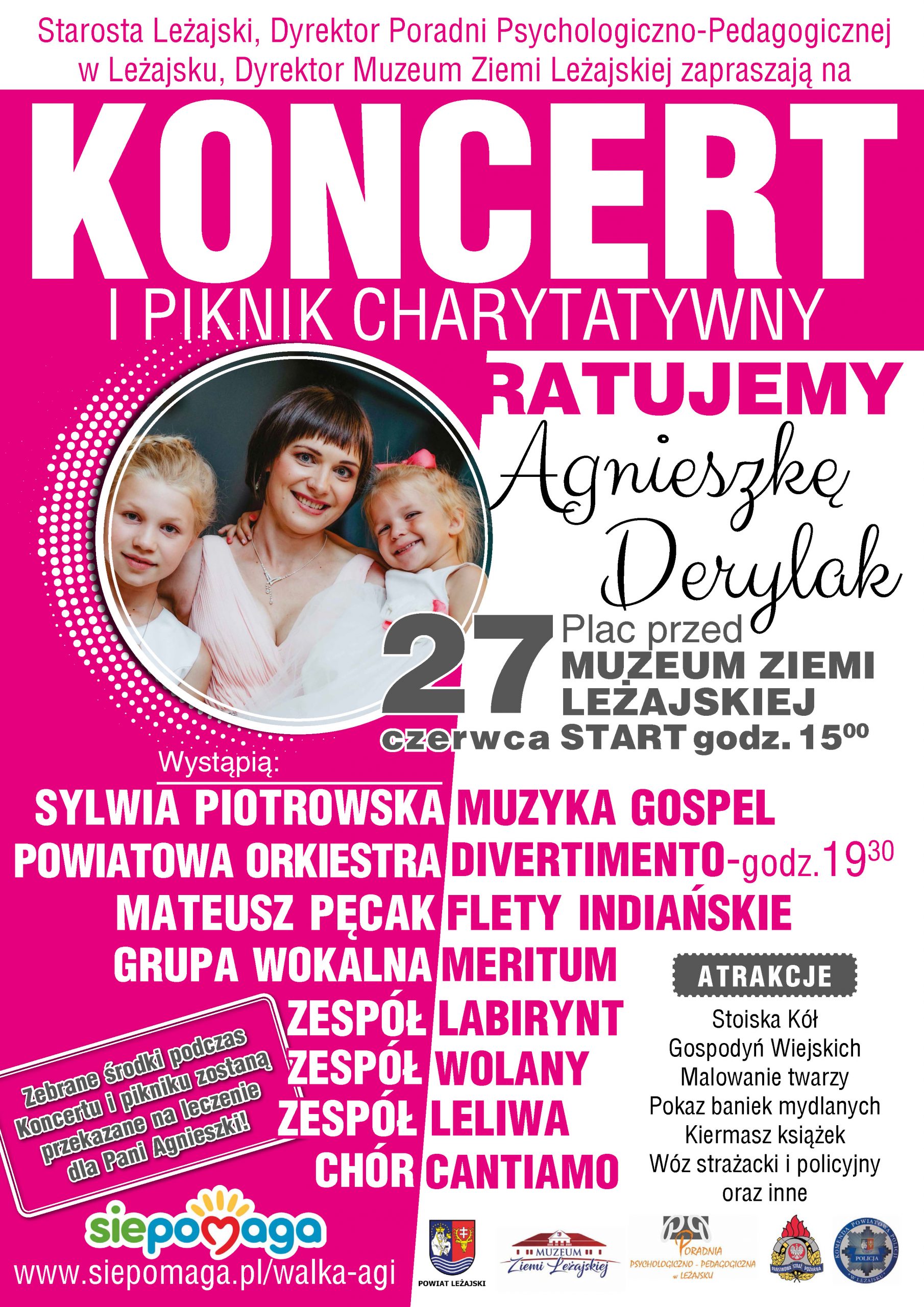 Koncert i piknik charytatywny dla Agnieszki Derylak