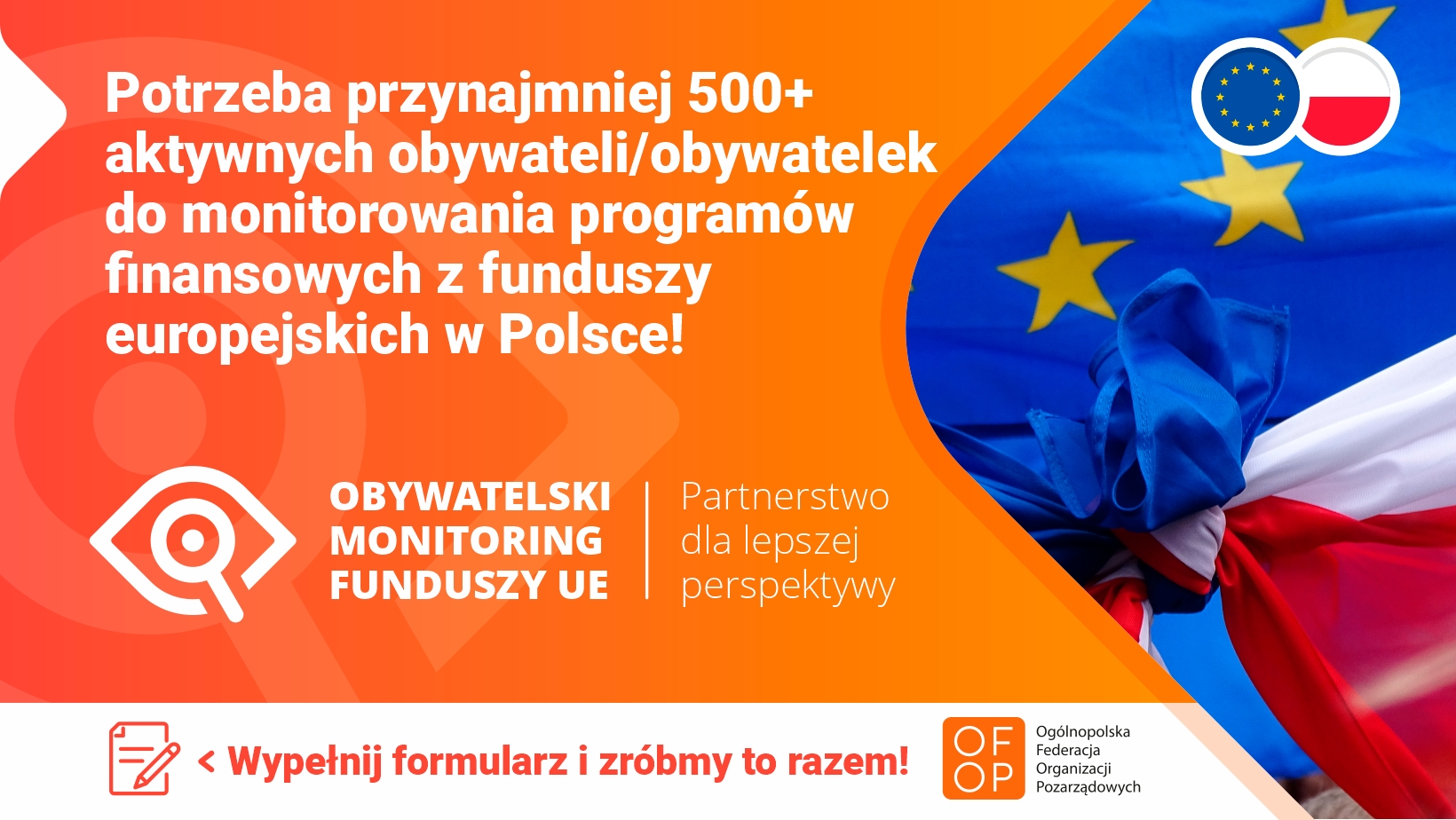 Obywatelski monitoring funduszy europejskich – nie przegap!