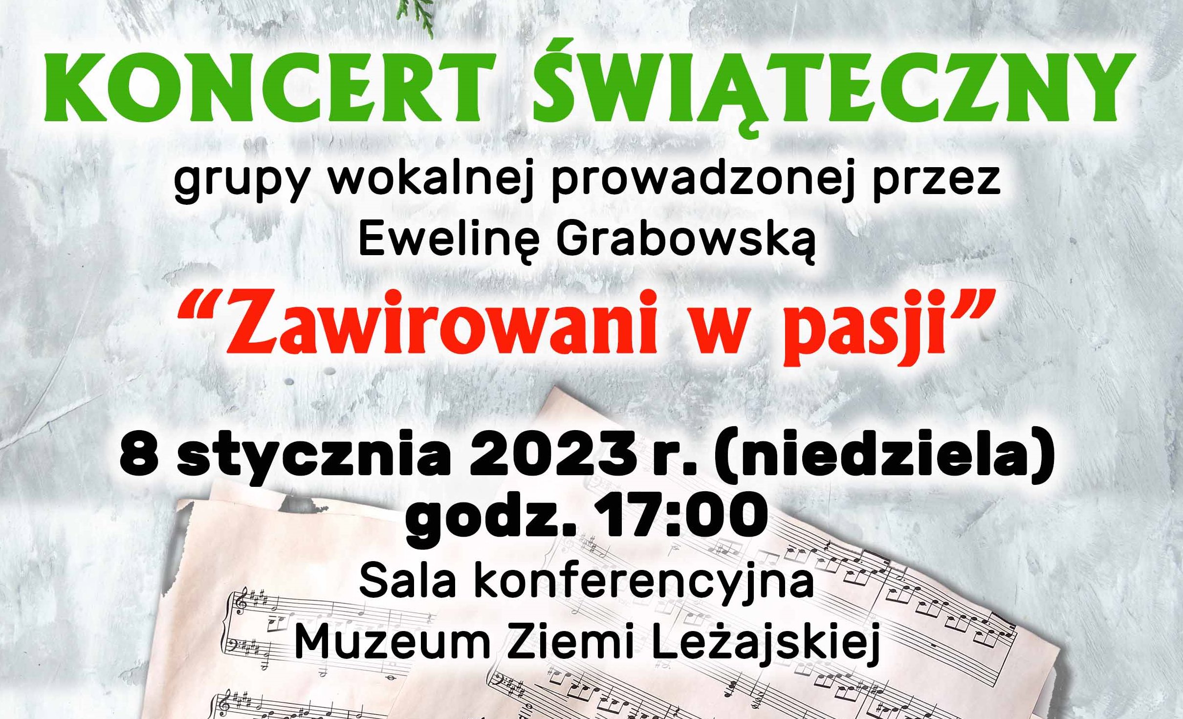 Koncert świąteczny grupy „Zawirowani w pasji”