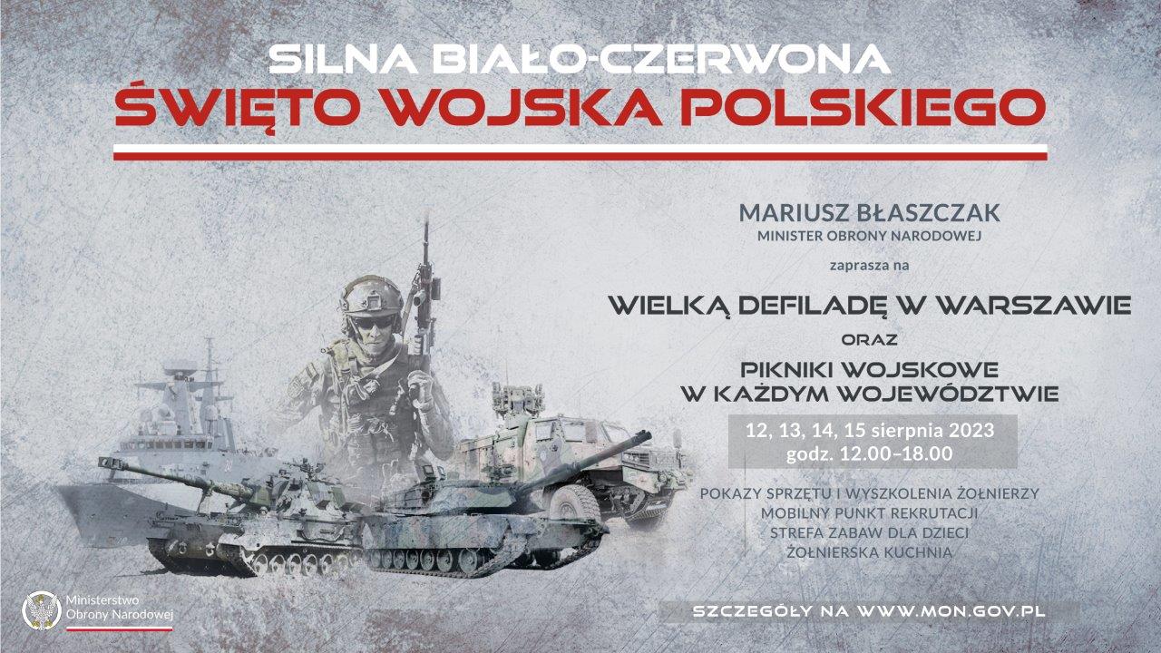 Plan tegorocznych obchodów święta Wojska Polskiego