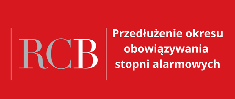 Przedłużenie okresu obowiązywania stopni alarmowych do 31 sierpnia 2025 r.